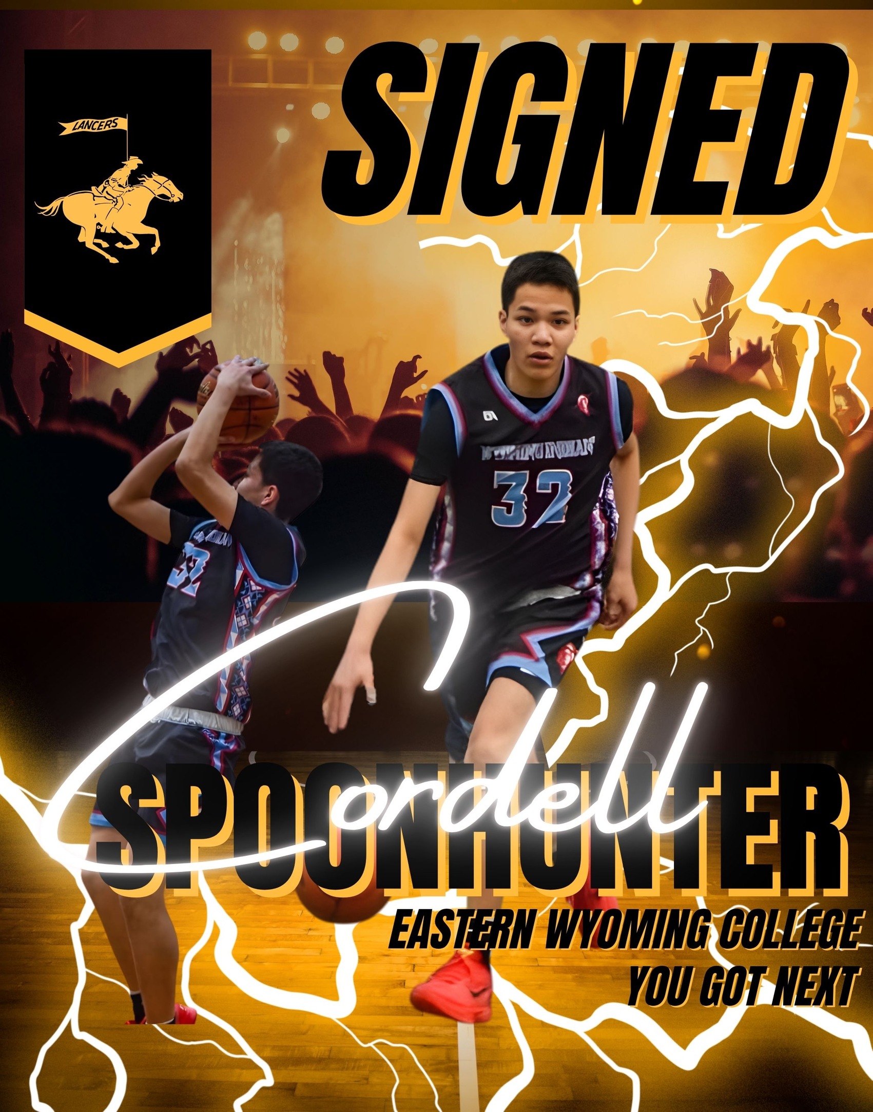 Eastern Wyoming College Men&rsquo;s Basketball Signs Cordell Spoonhunter