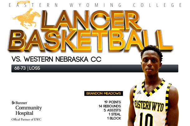 Eastern Wyoming College Lancer Basketball team vs. Western Nebraska Community College Basketball team