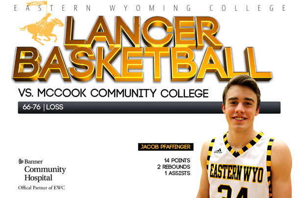 Eastern Wyoming College Lancer Basketball team vs. McCook Community College Basketball team
