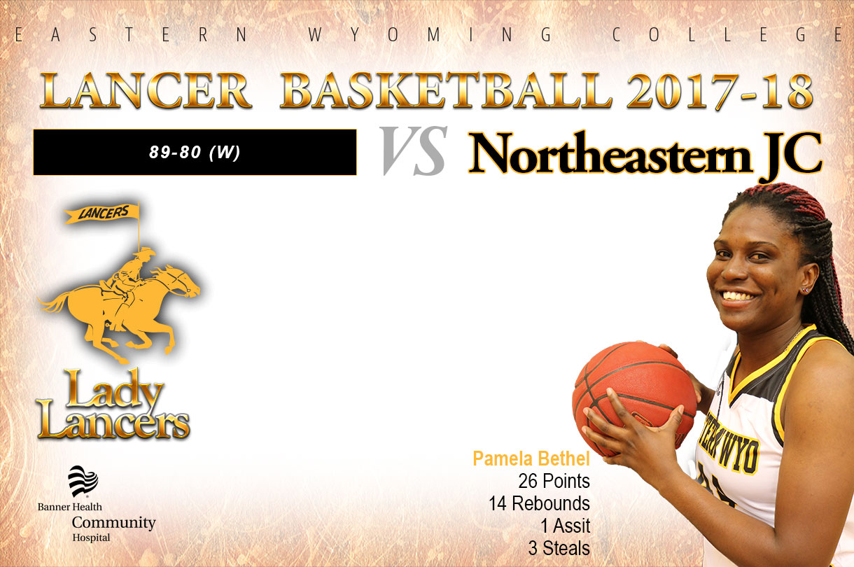 EWC Lady Lancer Basketball Team vs. Northeastern Junior College