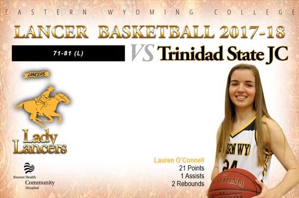 Lady Lancer Basketball Team vs. Trinidad State Junior College